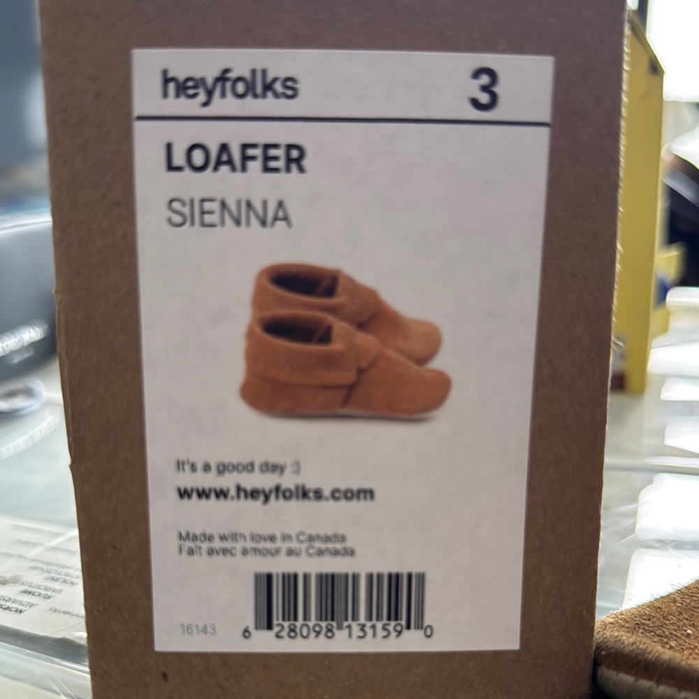 HEYFOLKS Kids Loafer in Sienna